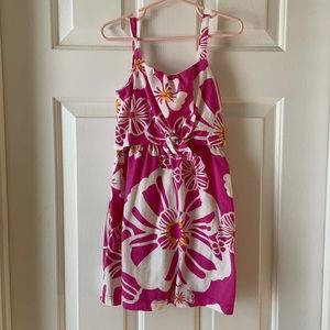 Pink floral dress. Size 5